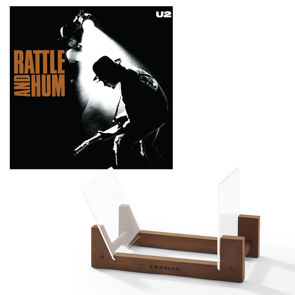 U2 Rattle And Hum - Vinyl Album & Crosley Record Storage Display Stand V398-UM-8422991-BS
