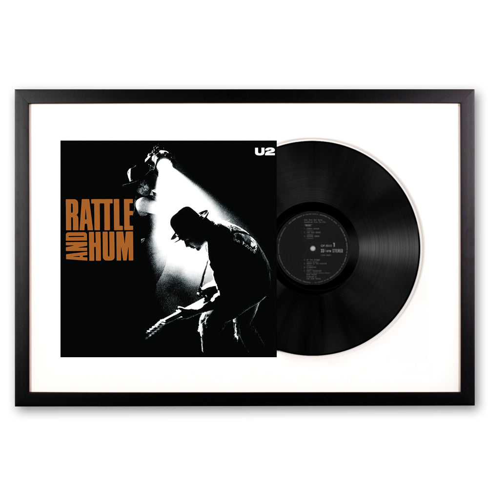 Framed U2 Rattle and Hum - Vinyl Album Art V398-UM-8422991-FD