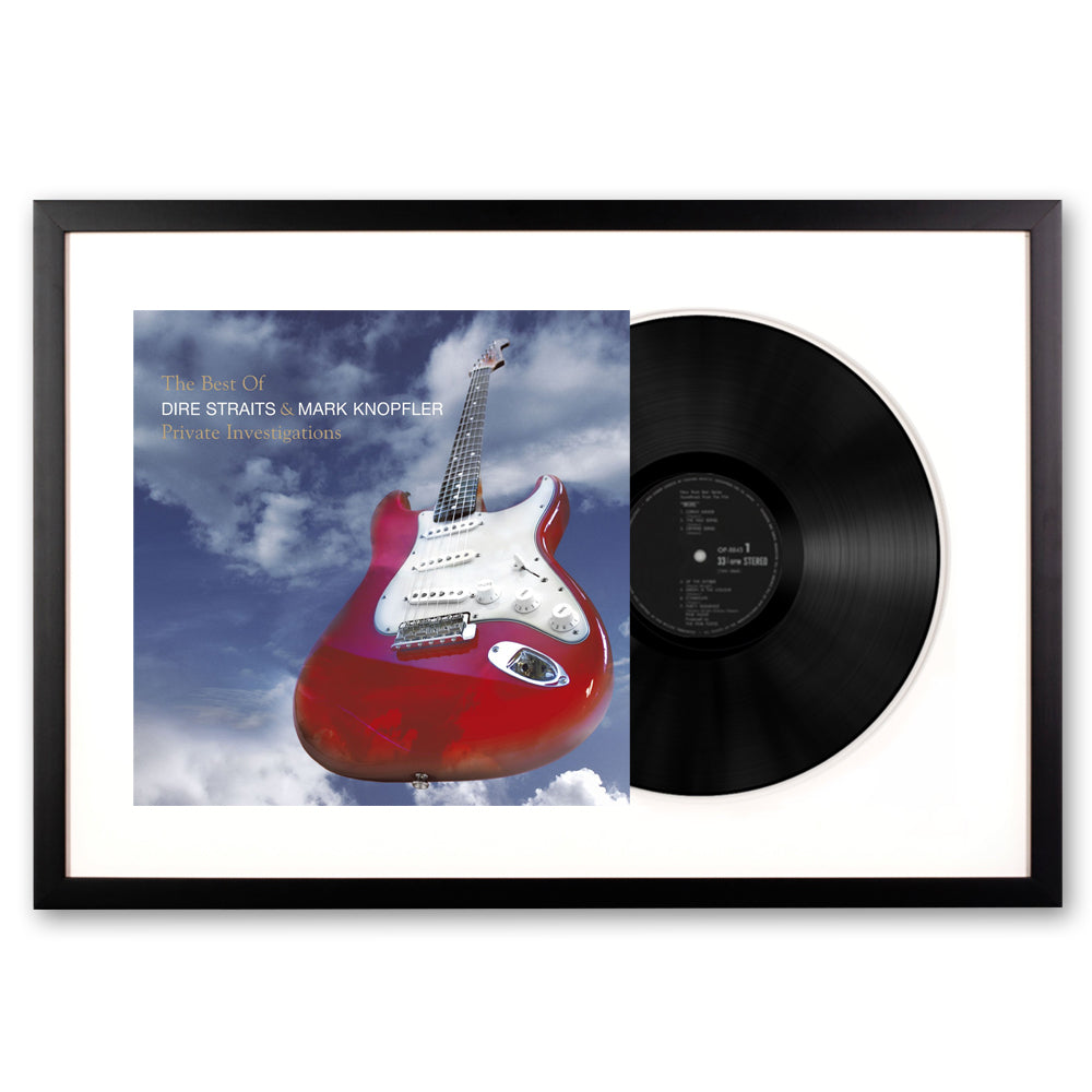 Framed Dire Straits, Mark K The Best of Dire Straits - Double Vinyl Album Art V398-UM-9875767-FD