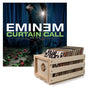 Crosley Record Storage Crate & Eminem Curtain Call - Double Vinyl Album Bundle V398-UM-9887896-B
