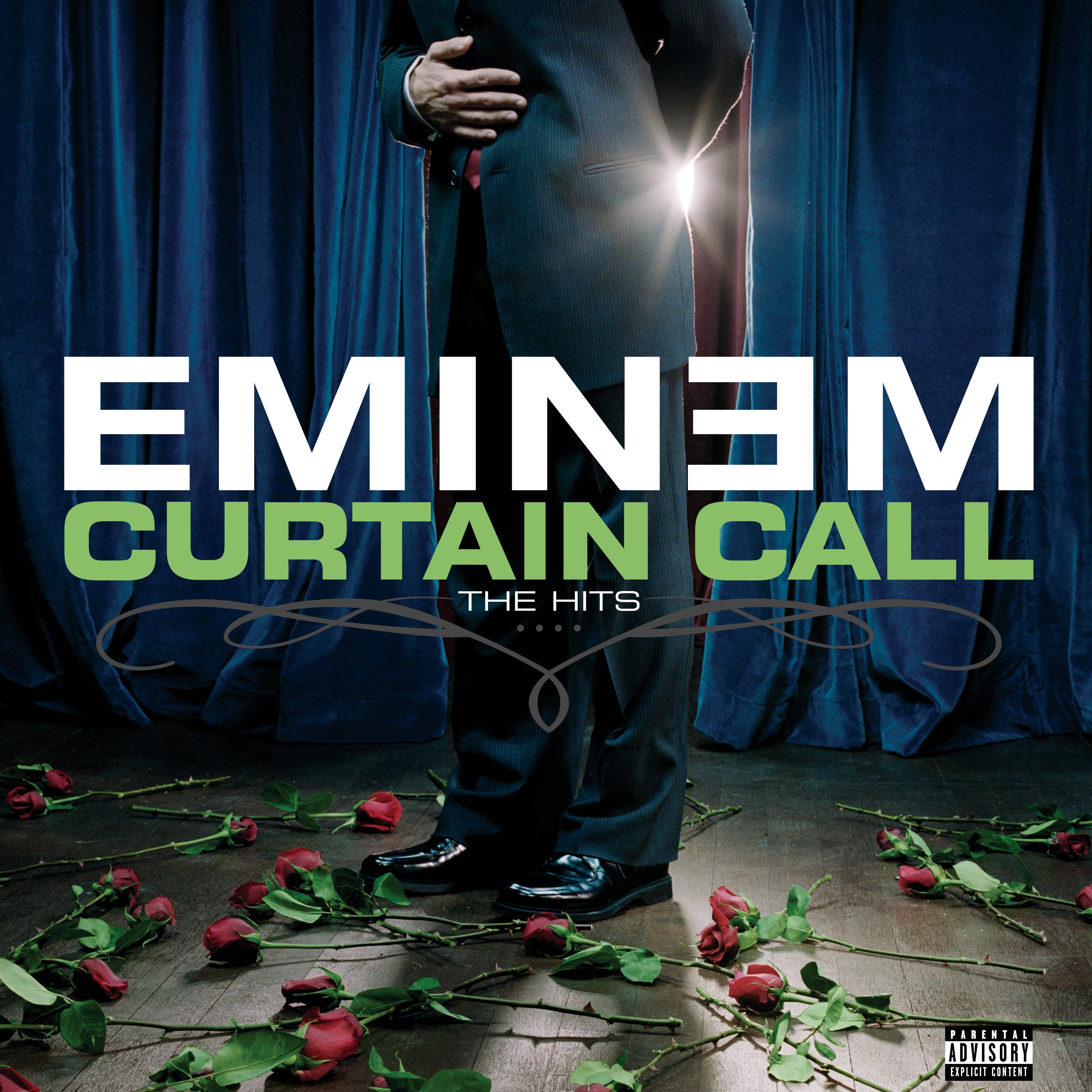 Eminem Curtain Call - Double Vinyl Album & Crosley Record Storage Display Stand V398-UM-9887896-BS
