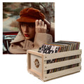 Crosley Record Storage Crate & Taylor Swifts Version Red Vinyl Album Bundle V398-UM-B003442201-B