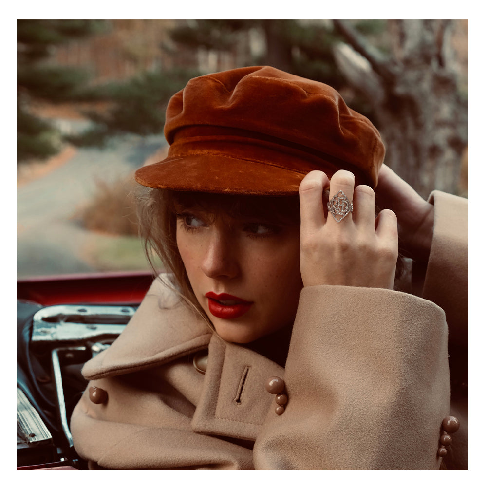 Taylor Swifts Version Red Vinyl Album & Crosley Record Storage Display Stand V398-UM-B003442201-BS