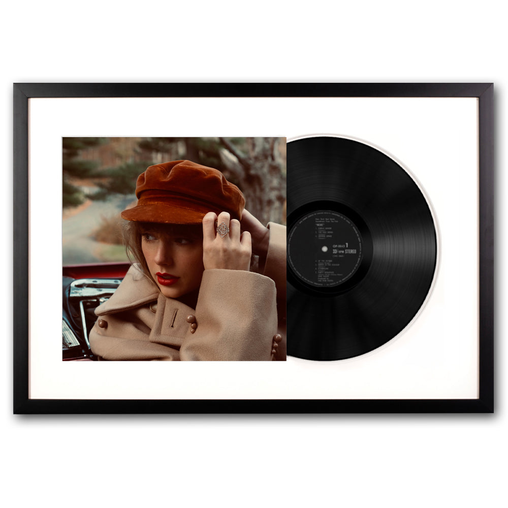 Framed Taylor Swifts Version Red Vinyl Album Art V398-UM-B003442201-FD