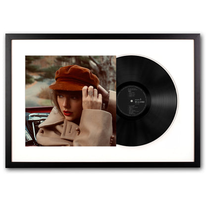 Framed Taylor Swifts Version Red Vinyl Album Art V398-UM-B003442201-FD