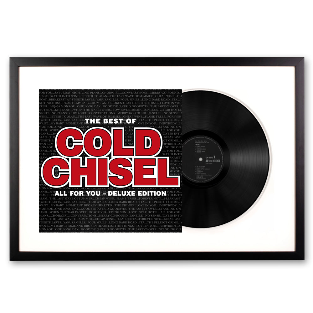 Framed Cold Chisel the Best of Cold Chisel Double Vinyl Album Art V398-UM-CCCLP003-FD