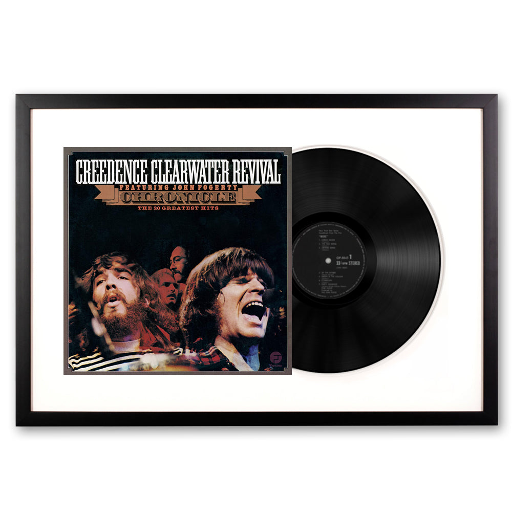 Framed Creedence Clearwater Revival - Chronicle The 20 Greatest Hits - 2LP Vinyl Album Art V398-UM-CCRLP2-FD