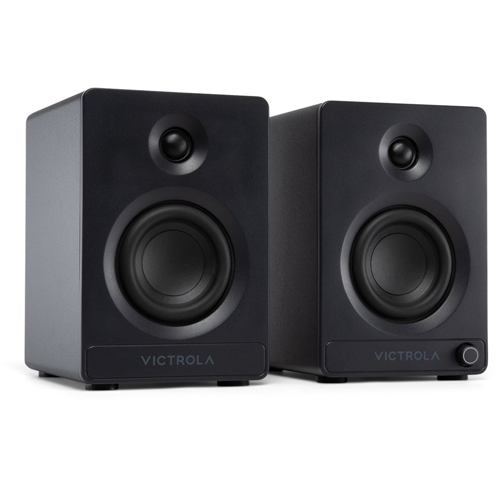 Victrola Tempo Bookshelf Speakers - Black V398-VPS-400-BLK-INT