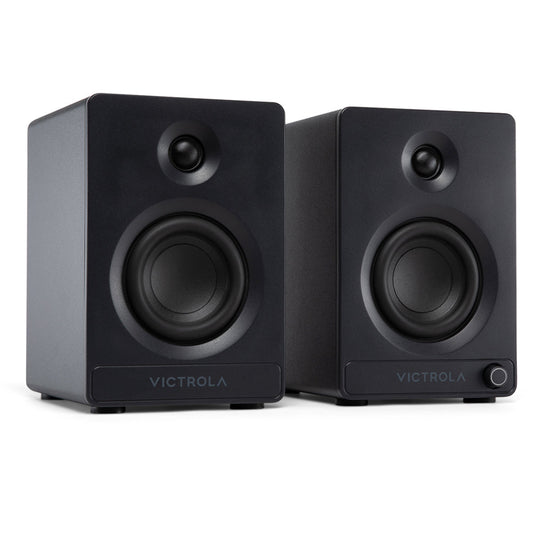 Victrola Tempo Bookshelf Speakers - Black V398-VPS-400-BLK-INT