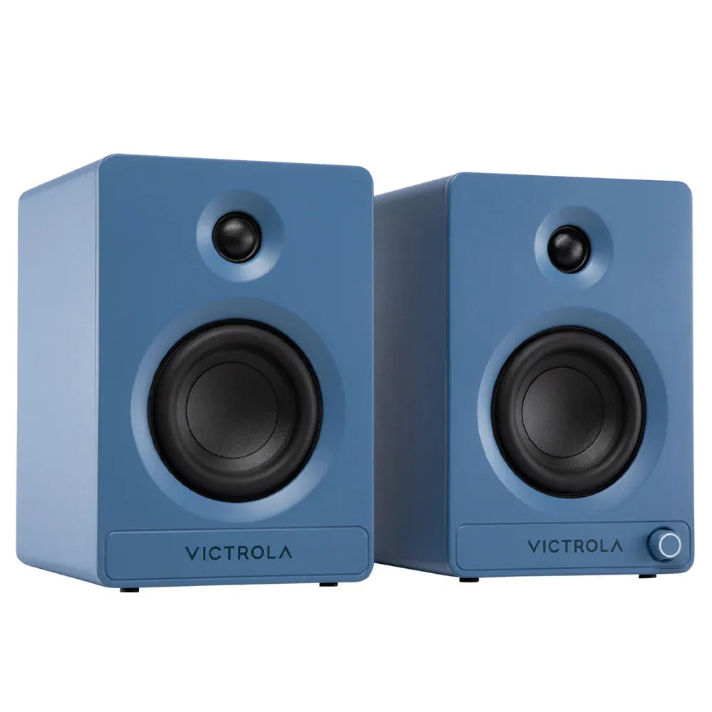 Victrola Tempo Bookshelf Speakers - Blue V398-VPS-400-BLU-INT