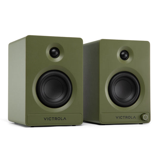 Victrola Tempo Bookshelf Speakers - Green V398-VPS-400-GRN-INT