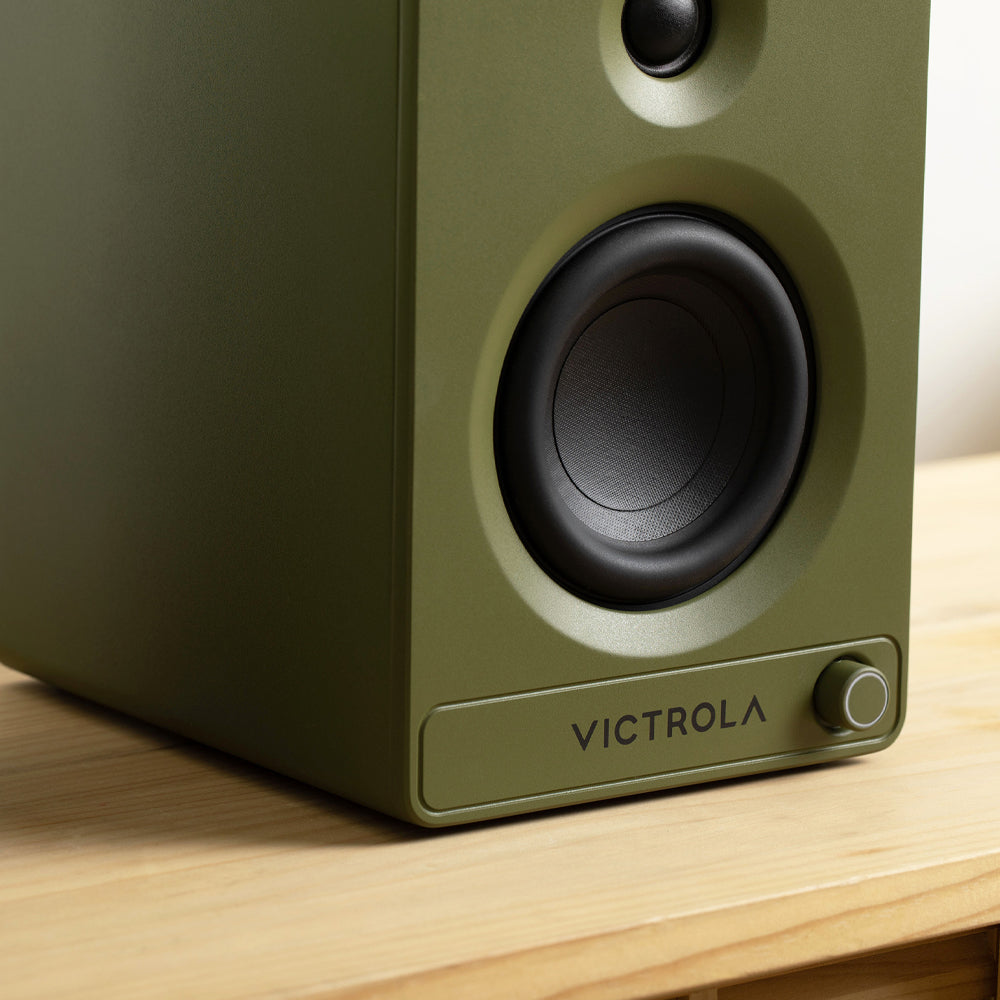 Victrola Tempo Bookshelf Speakers - Green V398-VPS-400-GRN-INT