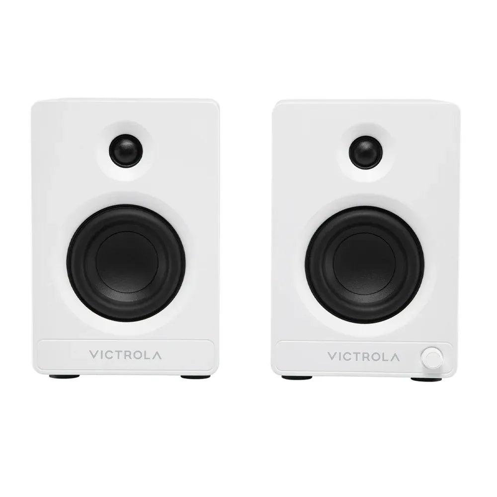 Victrola Tempo Bookshelf Speakers - White V398-VPS-400-WHT-INT