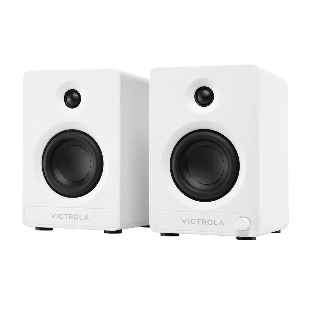 Victrola Tempo Bookshelf Speakers - White V398-VPS-400-WHT-INT