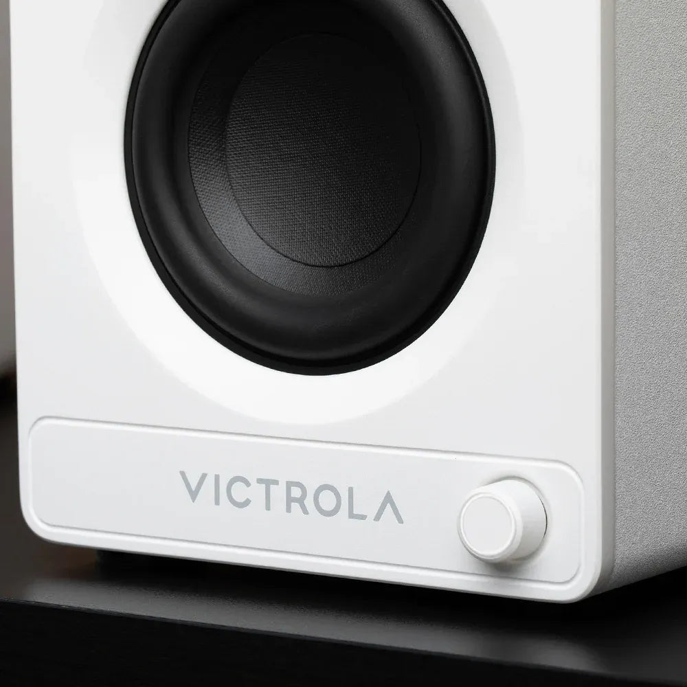 Victrola Tempo Bookshelf Speakers - White V398-VPS-400-WHT-INT
