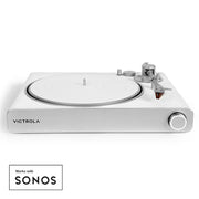 Victrola Stream Pearl Wi-Fi & Bluetooth Turntable - White/Silver V398-VPT-3000-WSL-INT