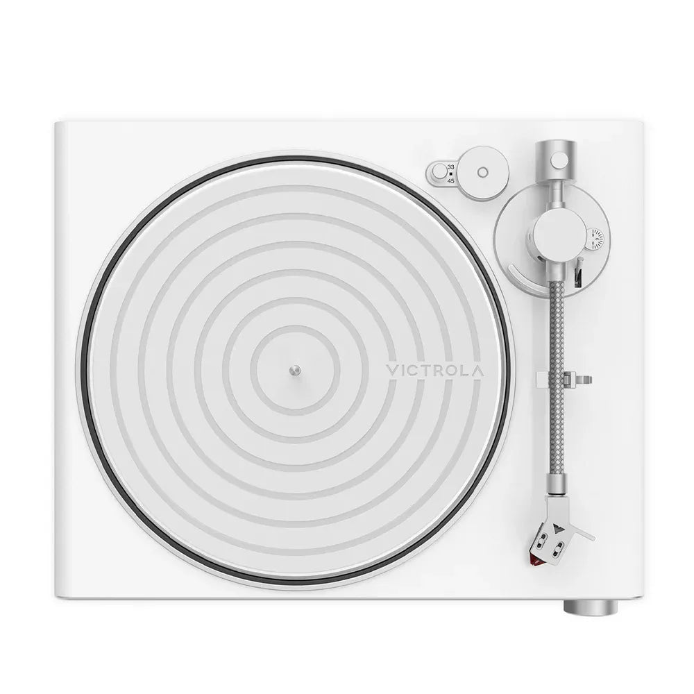 Victrola Stream Pearl Wi-Fi & Bluetooth Turntable - White/Silver V398-VPT-3000-WSL-INT