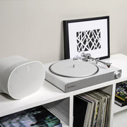 Victrola Stream Pearl Wi-Fi & Bluetooth Turntable - White/Silver V398-VPT-3000-WSL-INT