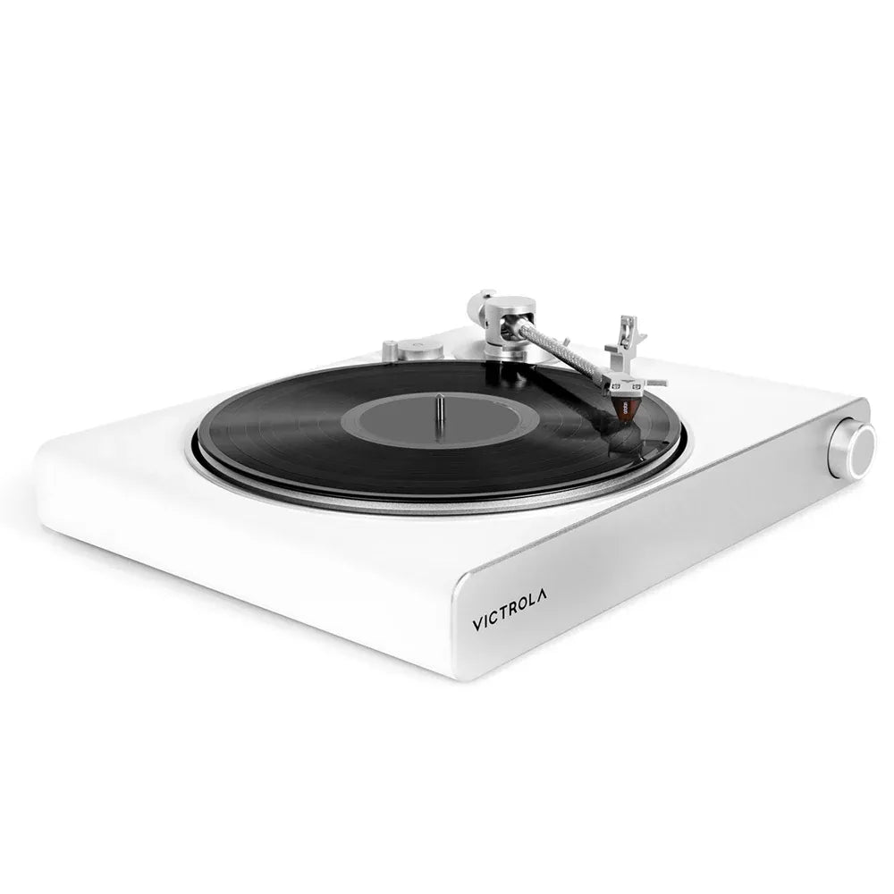 Victrola Stream Pearl Wi-Fi & Bluetooth Turntable - White/Silver V398-VPT-3000-WSL-INT