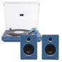 Victrola Automatic Turntable + Victrola Tempo Bookshelf Speakers Bundle - Blue V398-VPT-800-BLU-BUN
