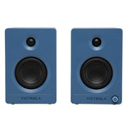 Victrola Automatic Turntable + Victrola Tempo Bookshelf Speakers Bundle - Blue V398-VPT-800-BLU-BUN