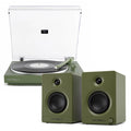 Victrola Automatic Turntable + Victrola Tempo Bookshelf Speakers Bundle - Green V398-VPT-800-GRN-BUN
