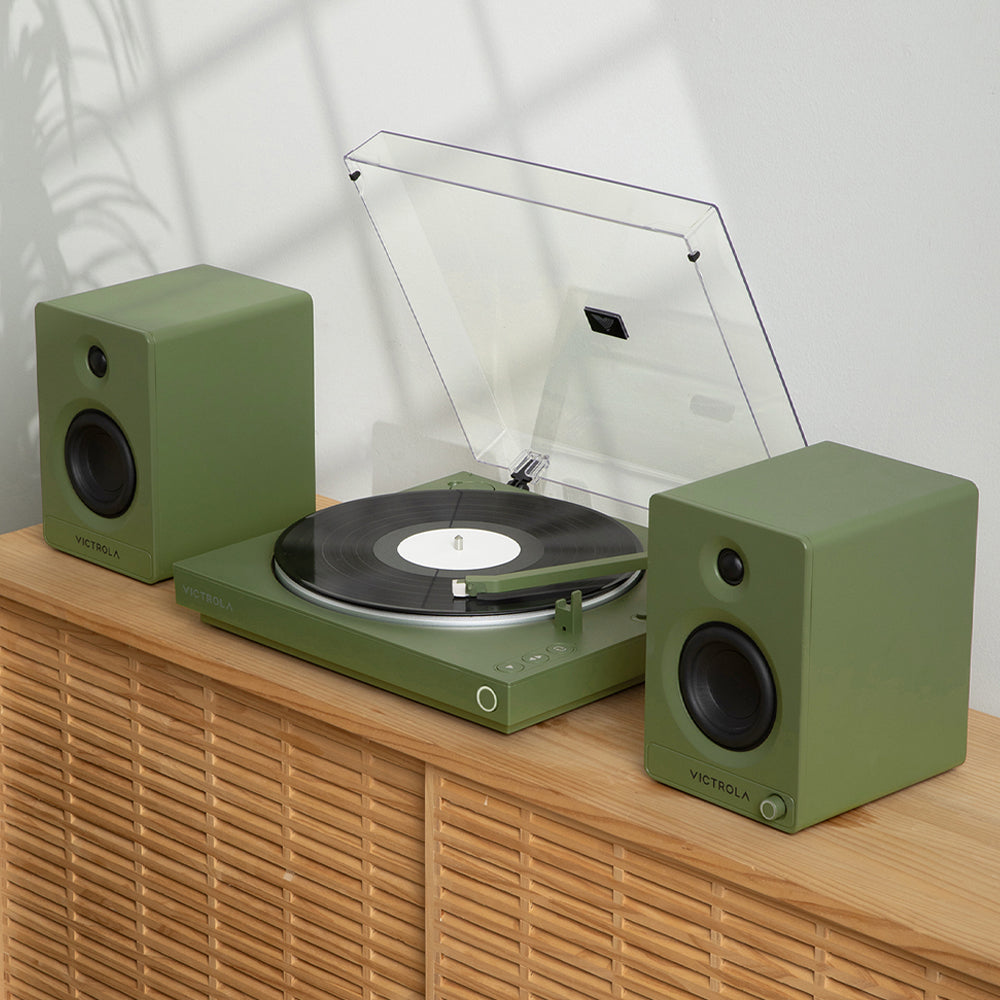 Victrola Automatic Turntable - Green V398-VPT-800-GRN-INT