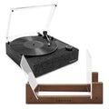 Victrola Eastwood II Turntable - Black + Bundled Crosley Record Storage Display Stand V398-VTA-74-BLK-BSS