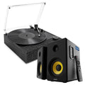 Victrola Eastwood II Turntable - Black + Bundled Majority D40X Bluetooth Speakers V398-VTA-74-BLK-MY