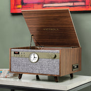 Victrola Century Signature 6-in-1 Wood Record Player - Walnut V398-VTA-830SB-WLN-INT