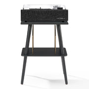Victrola Eastwood II Turntable - Black + Turntable Stand Bundle - Black V398-VTR-74-BLK-ST
