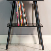 Victrola Eastwood II Turntable - Black + Turntable Stand Bundle - Black V398-VTR-74-BLK-ST