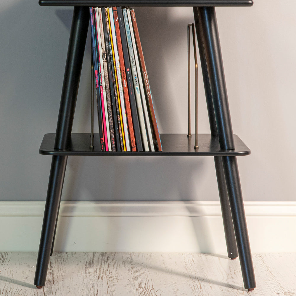 Victrola Eastwood II Turntable - Black + Turntable Stand Bundle - Black V398-VTR-74-BLK-ST