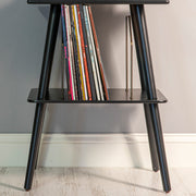 Victrola Eastwood II Turntable - Walnut + Turntable Stand Bundle - Black V398-VTR-74-WLN-ST