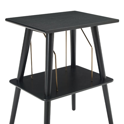 Victrola Eastwood II Turntable - Walnut + Turntable Stand Bundle - Black V398-VTR-74-WLN-ST