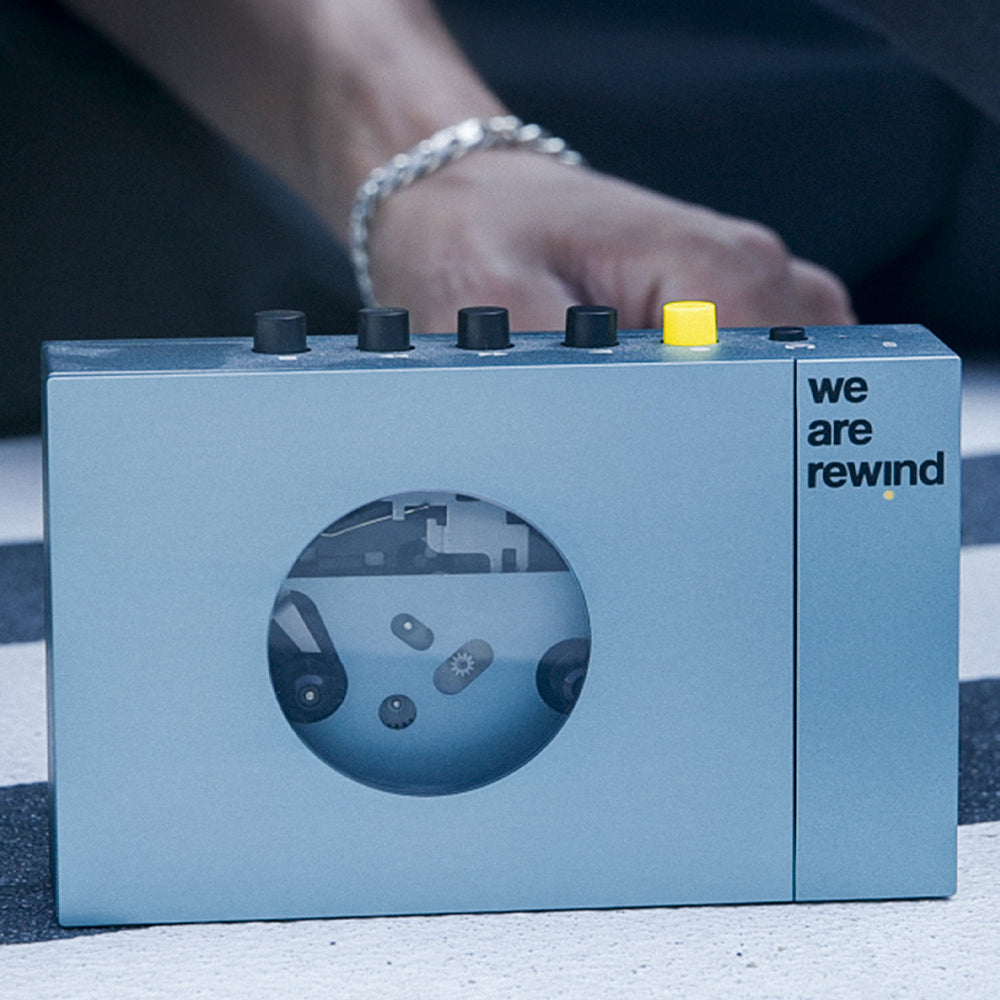 We Are Rewind Portable Cassette Player & Recorder - Kurt, Blue V398-WE-001-B1