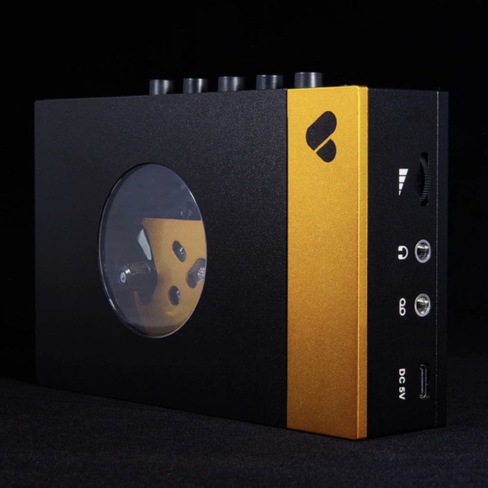 We Are Rewind Portable Cassette Player & Recorder - Amy, Black & Yellow V398-WE-001-BY1