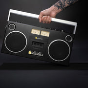 We Are Rewind Getto Blaster Cassette Player & Recorder - Curtis, Black V398-WE-GB-001-B1