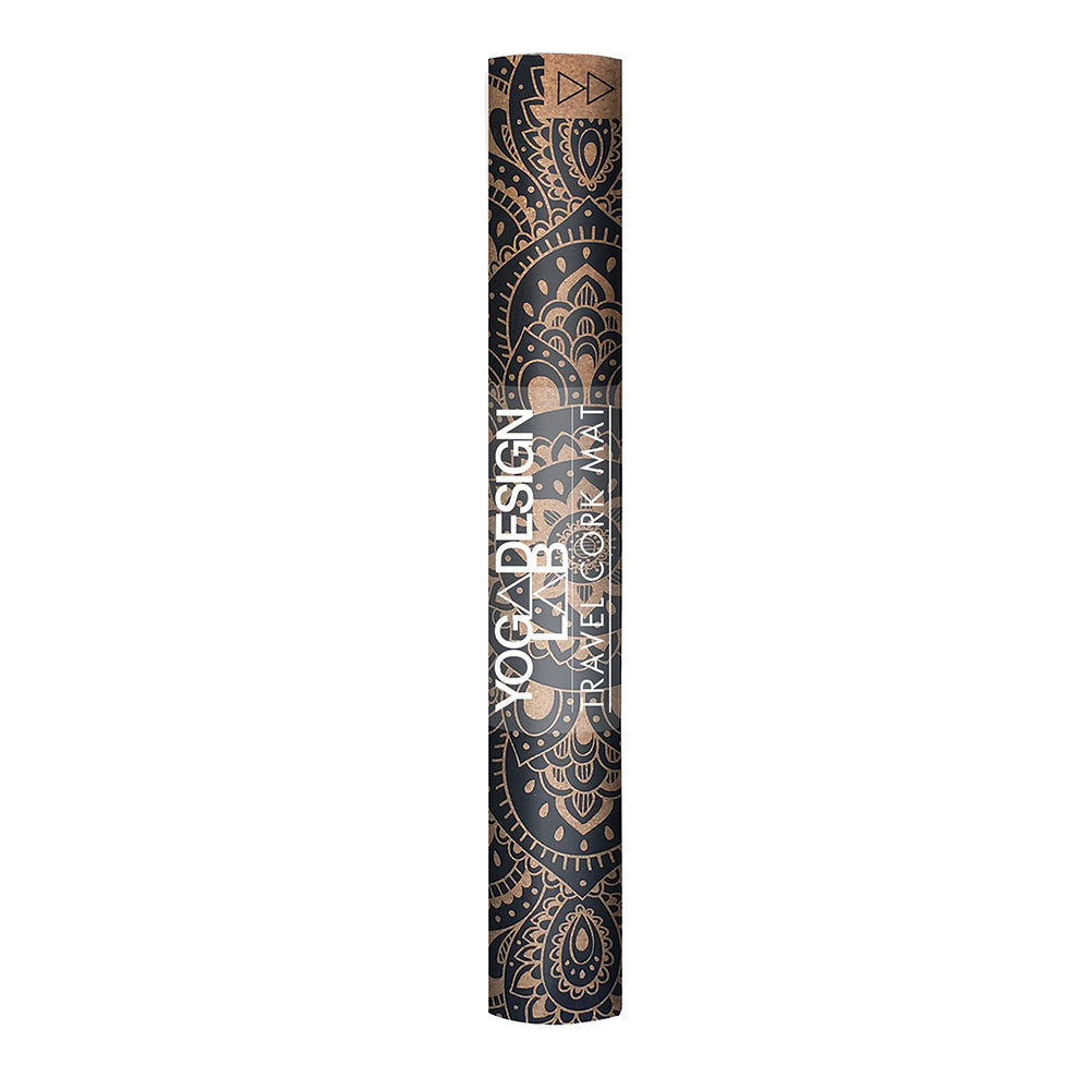 Yoga Design Lab Cork Yoga Mat 1.5mm Mandala Black V398-YDL-CORM-1.5-MANDALA BLACK