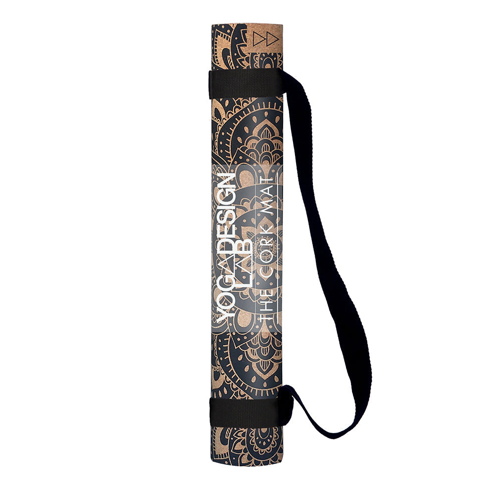 Yoga Design Lab Cork Yoga Mat 3.5mm Mandala Black V398-YDL-CORM-3.5-MANDALA BLACK