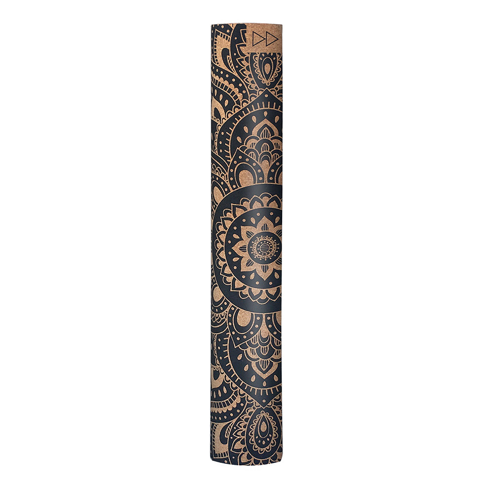Yoga Design Lab Cork Yoga Mat 3.5mm Mandala Black V398-YDL-CORM-3.5-MANDALA BLACK