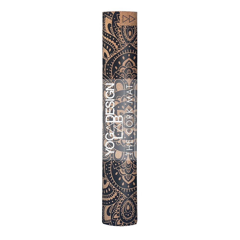 Yoga Design Lab Cork Yoga Mat 3.5mm Mandala Black V398-YDL-CORM-3.5-MANDALA BLACK