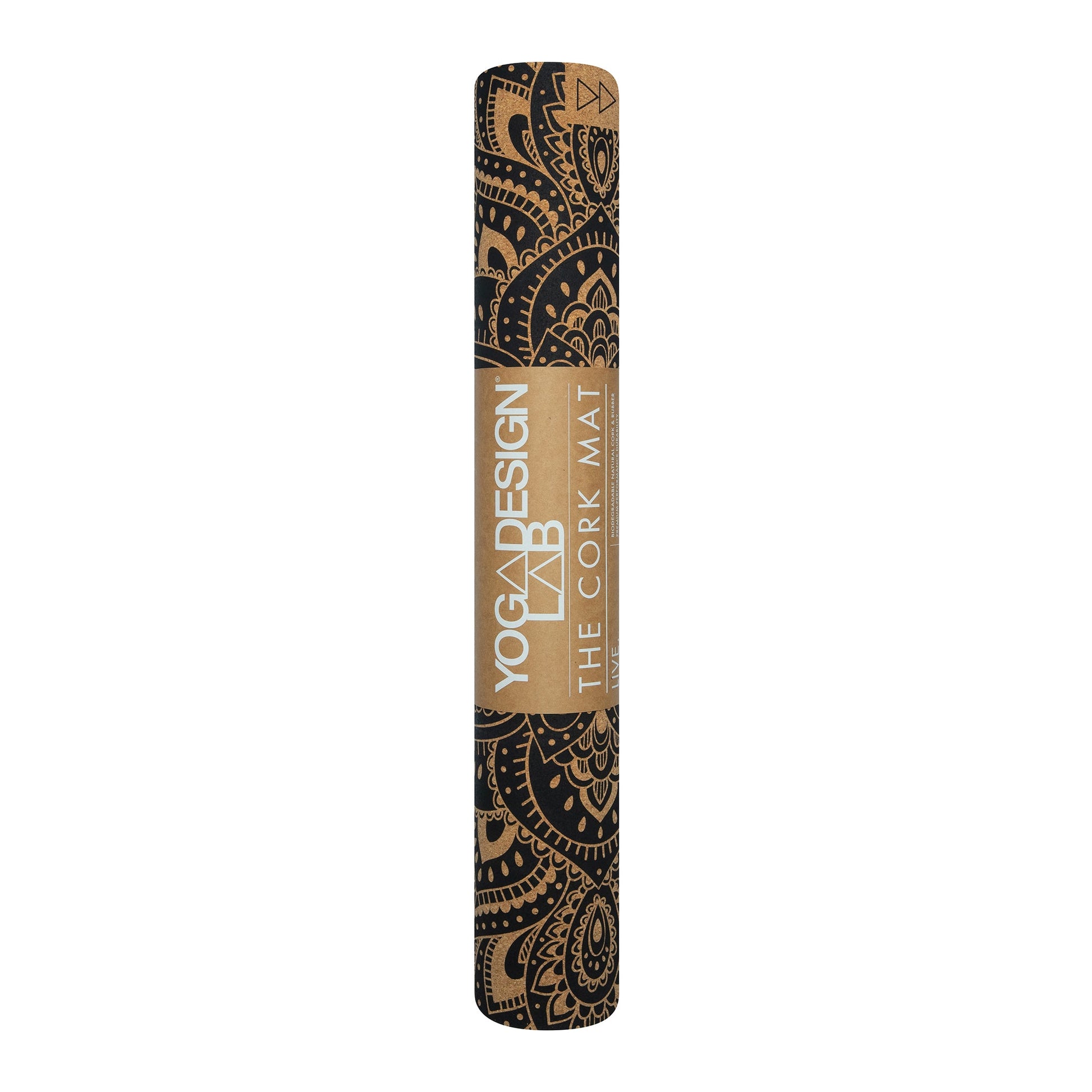 Yoga Design Lab Cork Yoga Mat 3.5mm Mandala Black V398-YDL-CORM-3.5-MANDALA BLACK