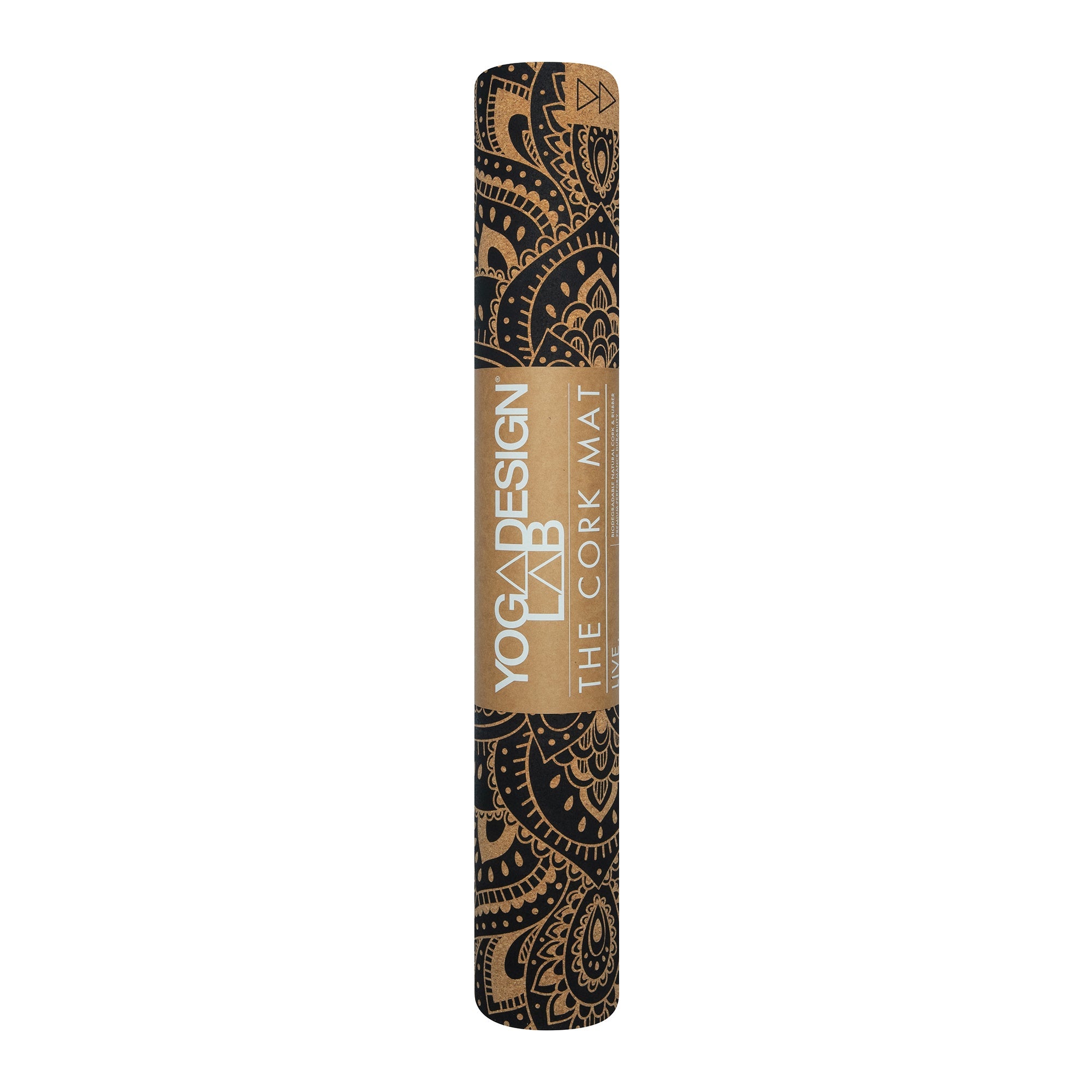 Yoga Design Lab Cork Yoga Mat 3.5mm Mandala Black V398-YDL-CORM-3.5-MANDALA BLACK
