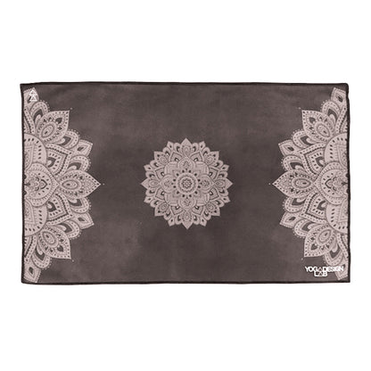 Yoga Design Lab Hand Yoga Towel Mandala Black V398-YDL-HT-MANDALA BLACK