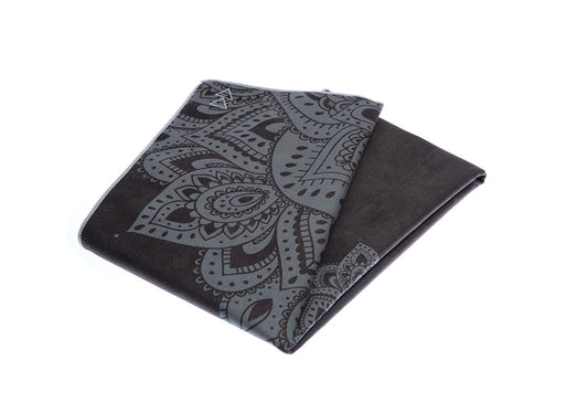 Yoga Design Lab Mat Yoga Towel Mandala Black V398-YDL-MT-MANDALA BLACK