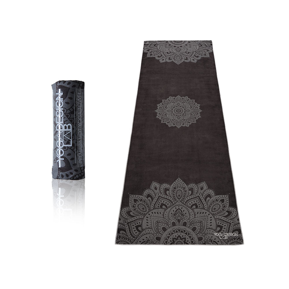 Yoga Design Lab Mat Yoga Towel Mandala Black V398-YDL-MT-MANDALA BLACK