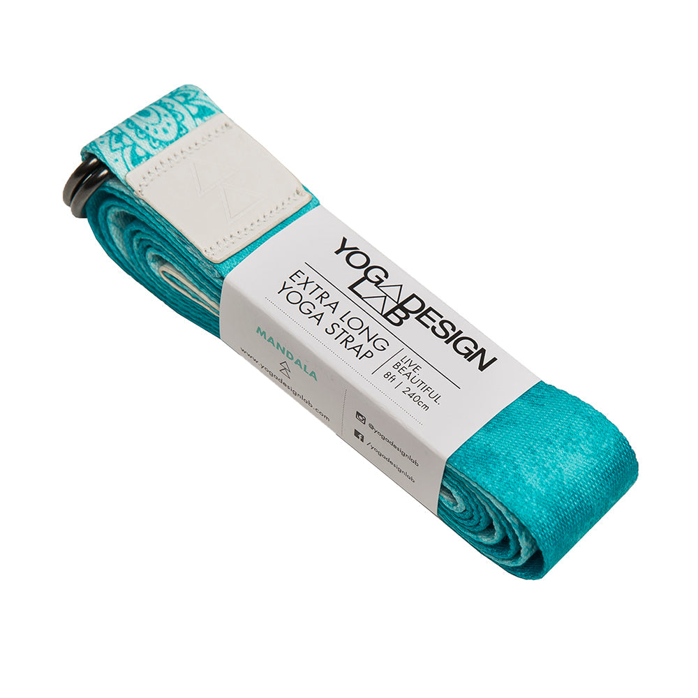 Yoga Design Lab Yoga Strap Mandala Turquoise V398-YDL-ST-MANDALA TURQUOISE