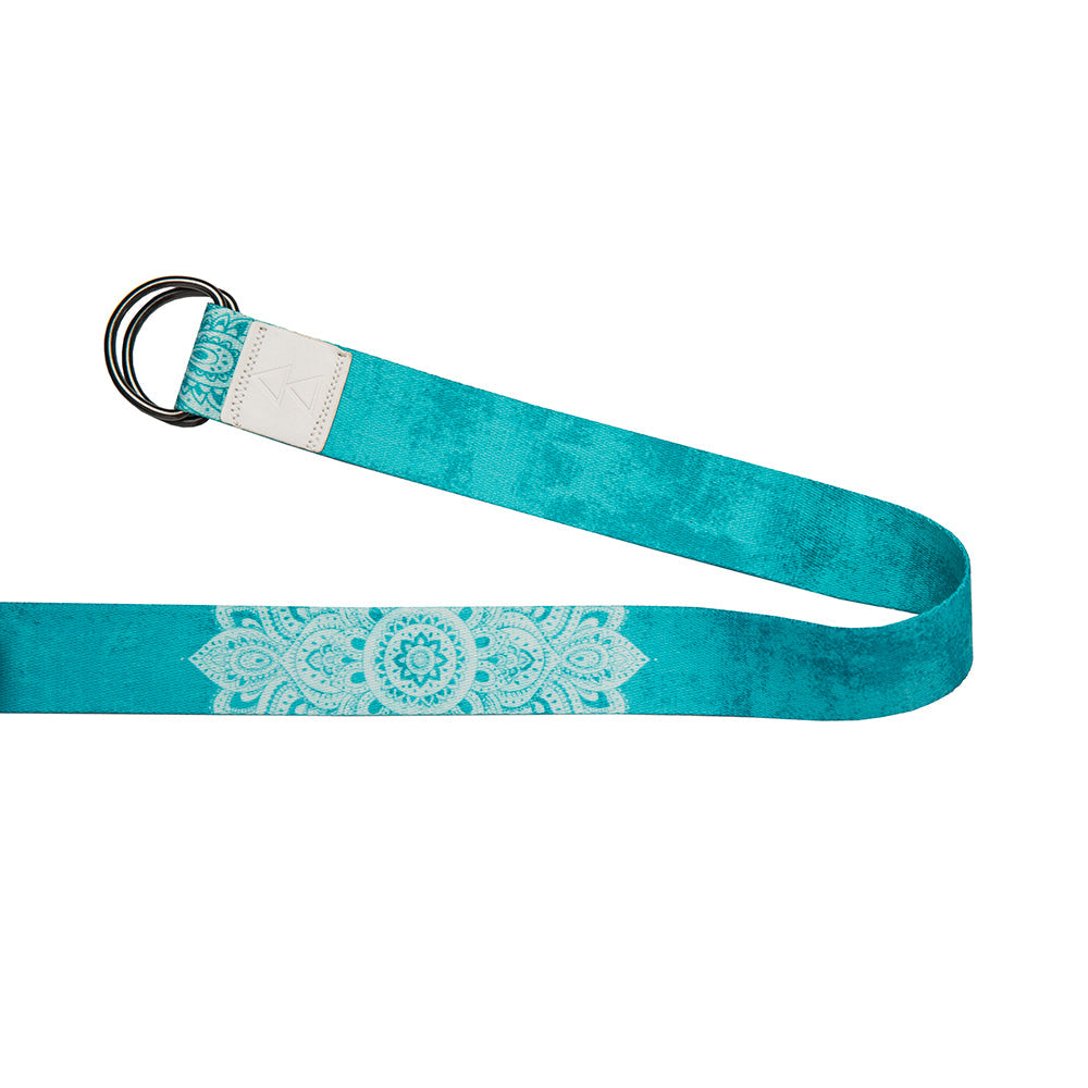 Yoga Design Lab Yoga Strap Mandala Turquoise V398-YDL-ST-MANDALA TURQUOISE