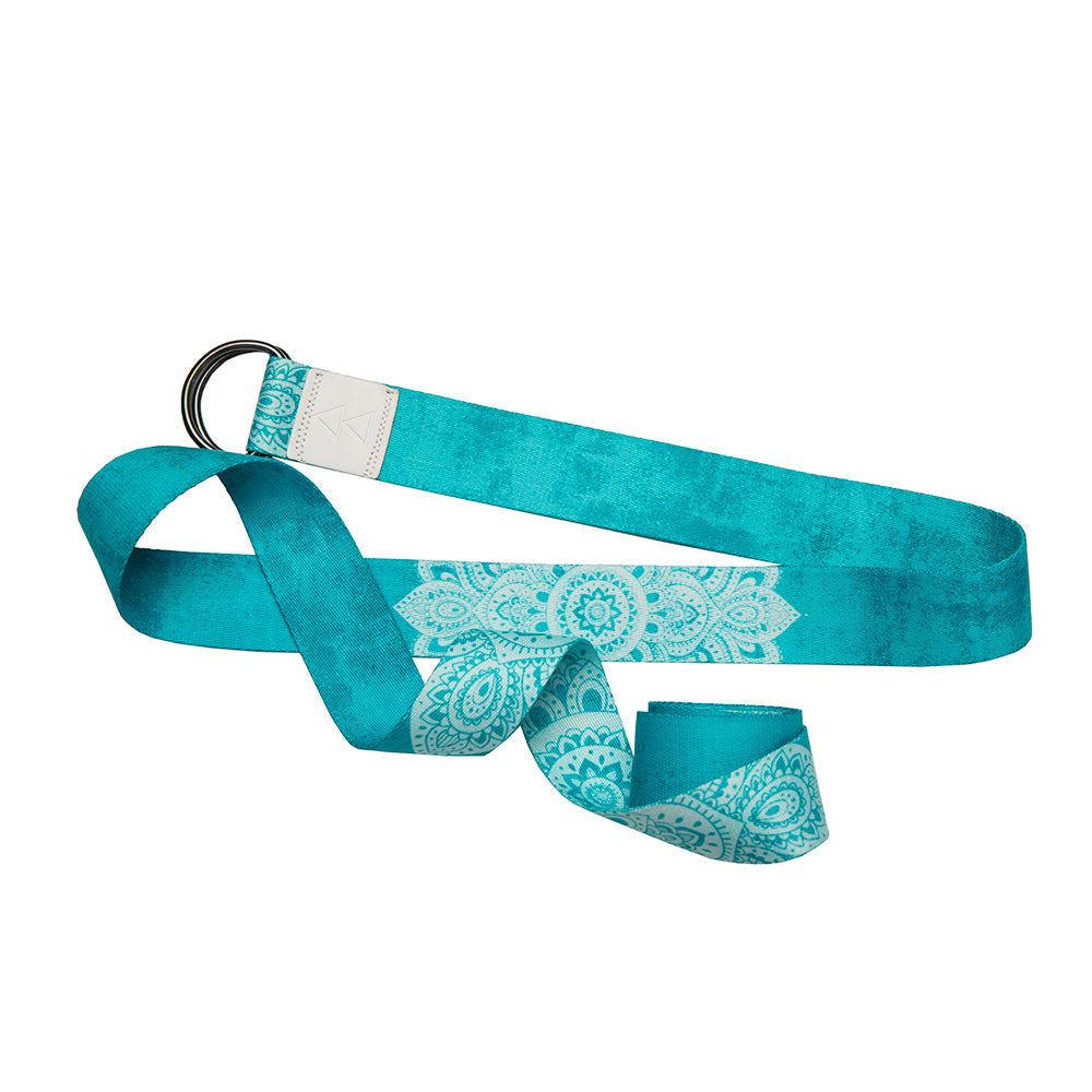 Yoga Design Lab Yoga Strap Mandala Turquoise V398-YDL-ST-MANDALA TURQUOISE